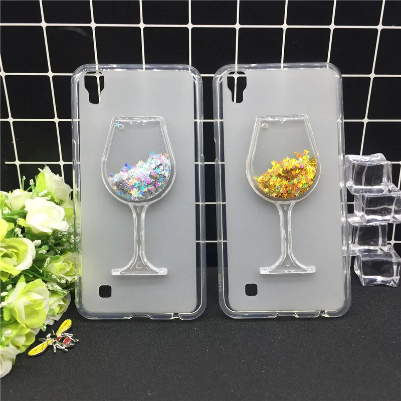 

Dynamic Quicksand Phone Cases for LG X Power K210 K450 K220 K220DS k220y k220 LS755 US610 F750K Xpower Case Clear Cup Cover