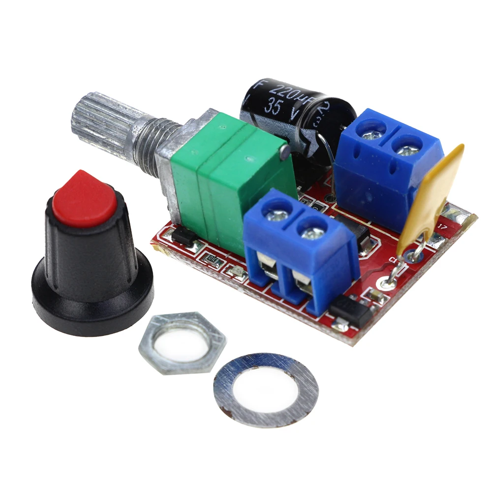 Mini 5A PWM Max 90W DC Motor Speed Controller Module DC DC 3V 35V Speed