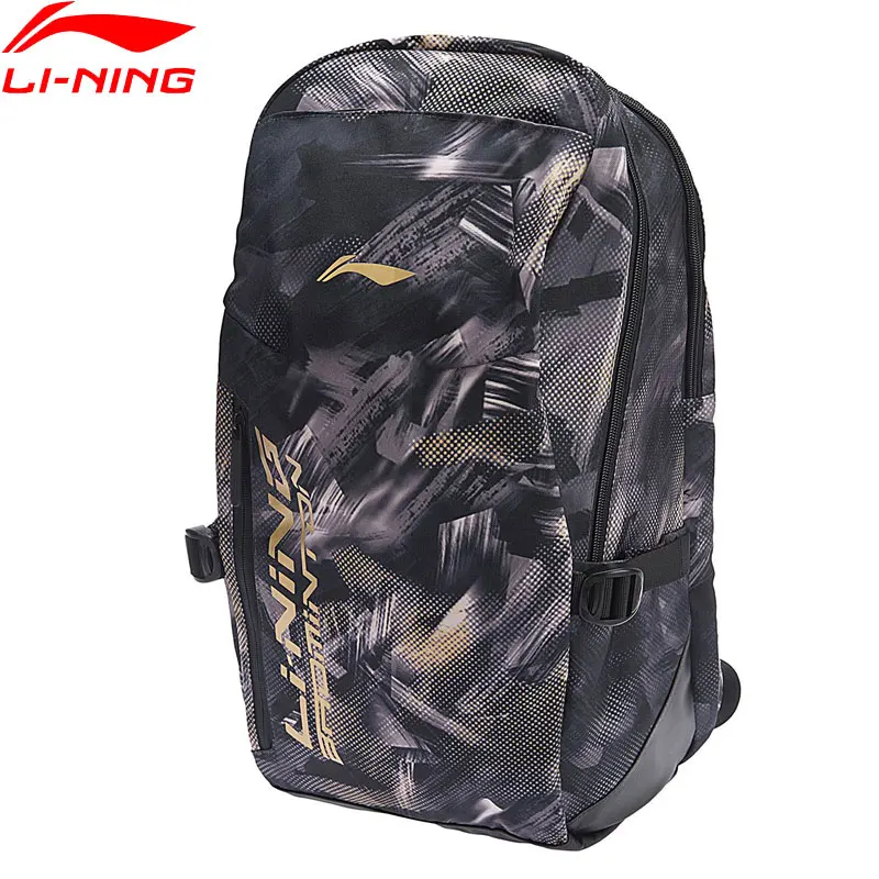 

(Break Code)Li-Ning Men Badminton Series Backpack Training Polyester 25L Shoe Pocket LiNing Sports Backpack ABSN296 ZYF323