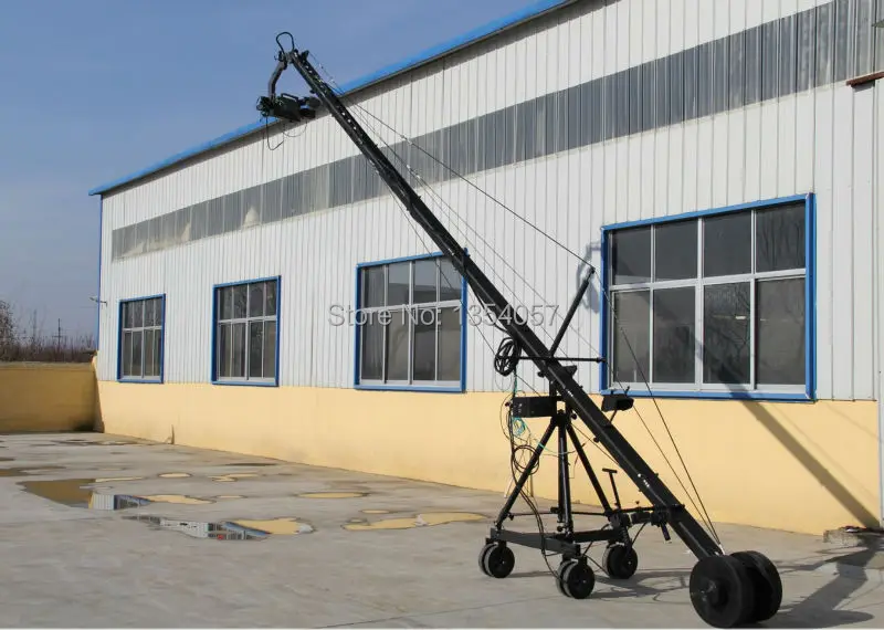 US $1.850.00 12m 2 Axis Jimmy Jib Crane For With Motorized Dutch Head Loading 16kg Professional Jimmy Crane Jib