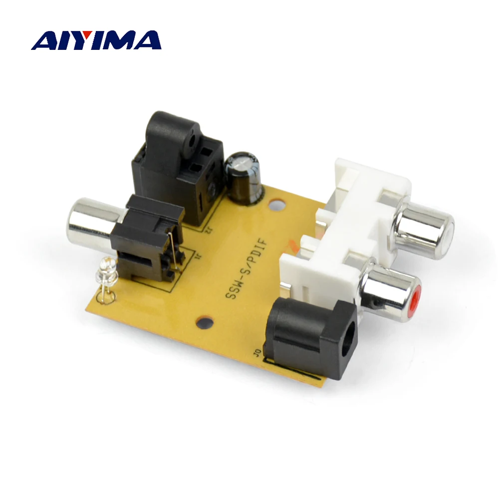 

AIYIMA Digital Audio Optical Fiber Coaxial DAC Board Decoding Digital To Analog Output DC37-5V For DVD AV Receiver