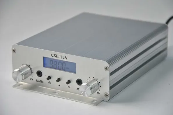 10 шт. Φ 15 Вт FM стерео PLL трансмиттер вещания 87 5 108 МГц оптом|broadcast transmitter|fm stereo