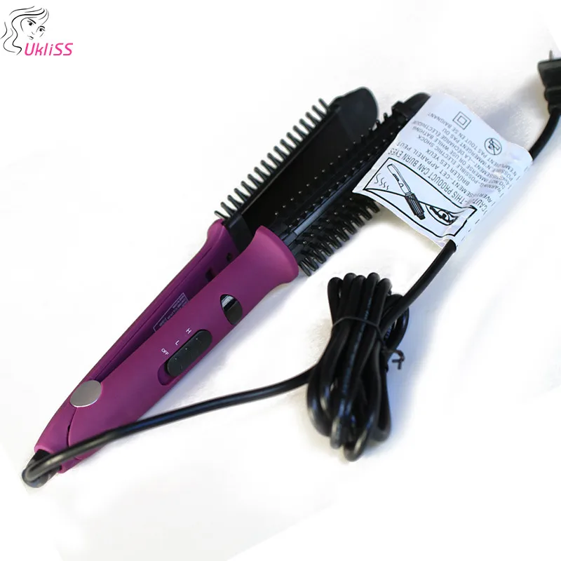

New Style 2 in 1 Pro Ceramic Corn Curls Magic Hair Roller Hair Straightener Straightening Flat Iron hair straightener