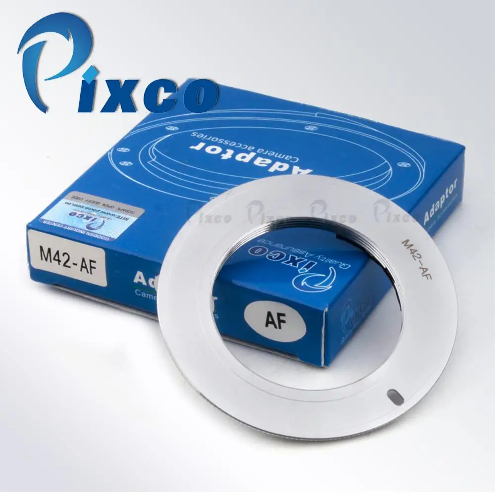 Pixco AF Confirm Adapter Ring work for M42 Mount Lens to Sony Minolta MA/AF BK Brass A100/A200/A350/A700 (Non-AF)