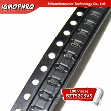 100 шт. зенеровский диод BZT52C3V BZT52C SOD-323/123 W2
