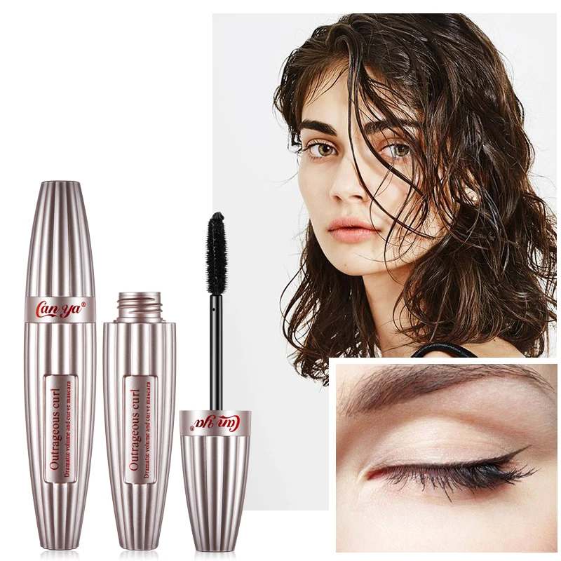 

New Black Mascara Waterproof Lengthening Curling Eye Lashes Express False Eyelashes Make Up Natural Thick Bushy Volume Mascara