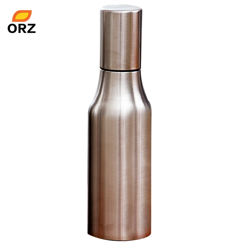 

ORZ 750ML Stainless Steel Oil Bottle Leak-Proof Oiler Spice Jar Kitchen Supplies Creative Cruet Olive Lecythus