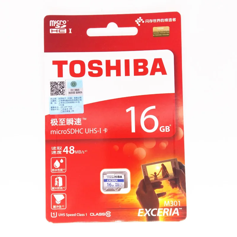 TOSHIBA Micro SD Card 64 ГБ 32 ГБ оперативной памяти, 16 Гб встроенной памяти класса 10 48 МБ/с. UHS-1, TF карта, Micro SDHC для смартфон планшет Xiaomi lenovo