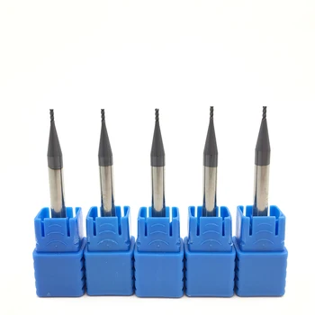 

5PCS HRC55 4Flute 1mm Solid Carbide Endmill D1x3LxD4x50L Standard Length Side milling Slotting Profiling face mill