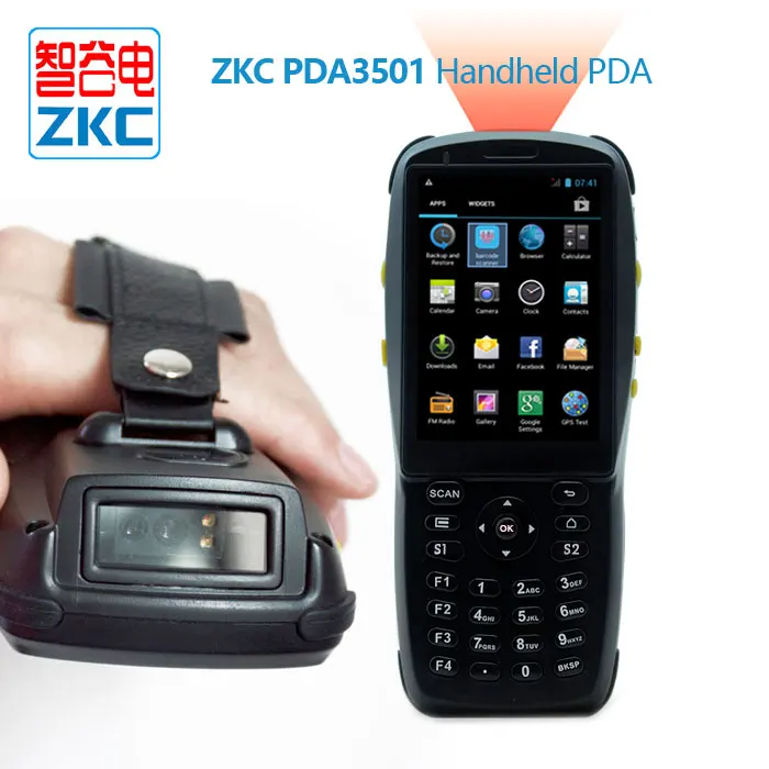 Портативный прочный сканер штрих кода PDA Android WiFi/3G/NFC/RFID PDA3501 Новинка!|Сканеры| |