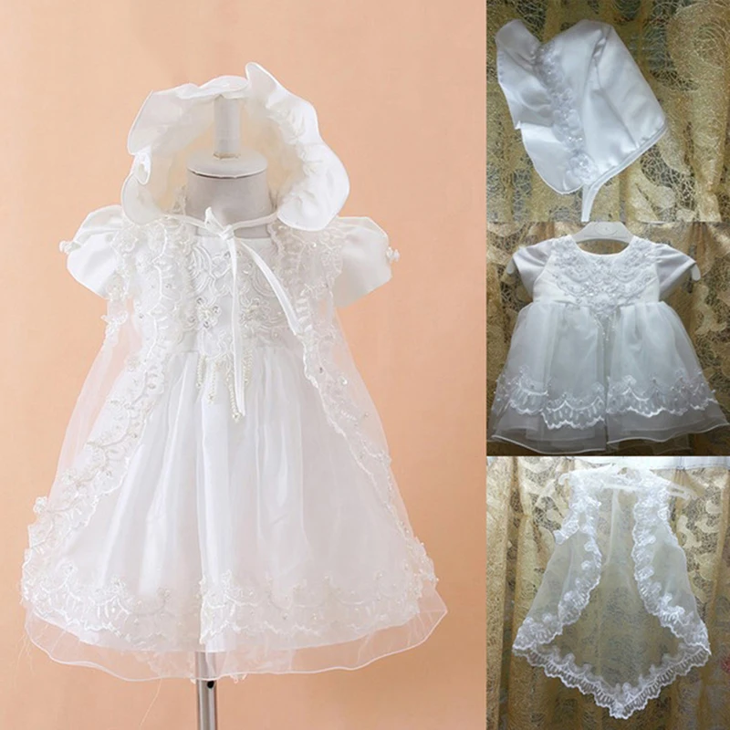 

Baby Girls Christening Gowns Newborn Baptism Dress For Baby Girl 1 Year Ball Gowns Infant girl clothing vestido infantil