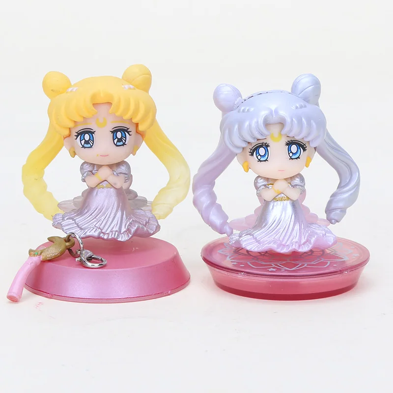

Sailor Moon Princess Serenity Girls wedding Dress Usagi Tsukino Q version PVC Action Figure Model Toy 5cm