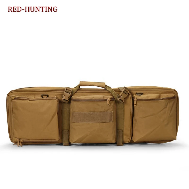 

M4 Double Gun Bag Padded Adjustable Shoulder Strap Gun Bag Integrated Pistol Airsoft Backpack for Hunting Shooting and Outdoor