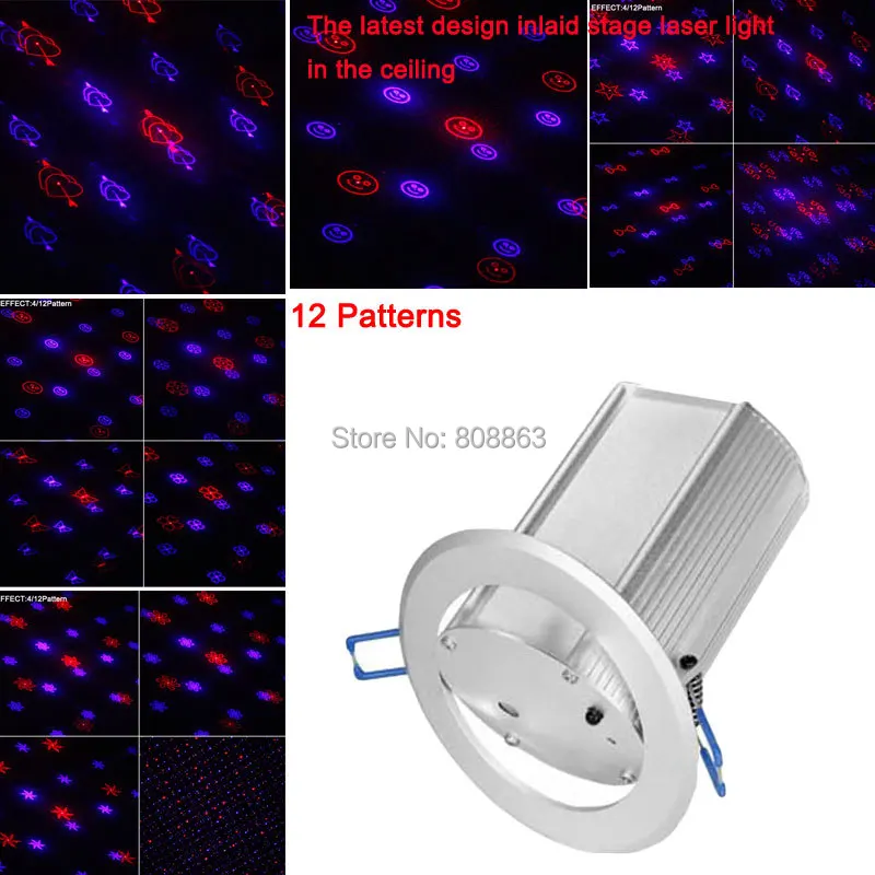 

DLb12 New model MINI Red blue 12 patterns gobo Remote Laser projector DJ lighting Dance Party Stage Light show