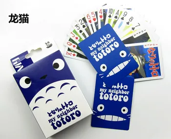

54 cards/set Anime My neighbor Totoro Poker Cards Children's gifts Free Shipping