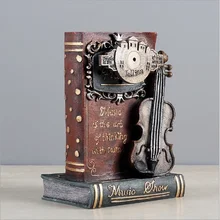 Desk Decorative Ancient Book Piggy Bank Music Box Birthday Gifts Quality Classical Music Box for Child’s Gifts Desk Top