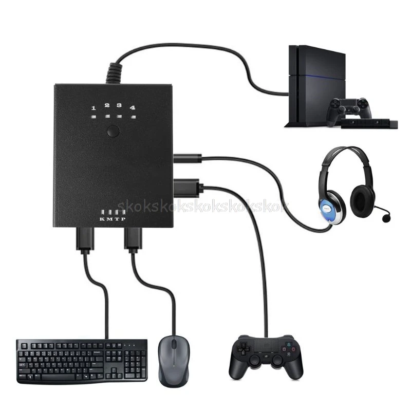 

Mouse Controller Keyboard Converter Adapter Game Accessories for PlayStation PS4 PS3 XBOXONE XBOX360 A16 19 Dropship