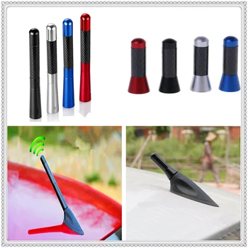

Car Carbon Fiber roof Short long Radio signal Antenna for Volkswagen vw Touran 1.4 Fox 1.2 Touareg2 GolfA5 GT MK7 Golf 7