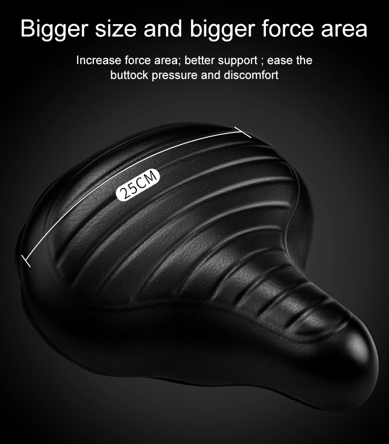 wide bicycle saddle
