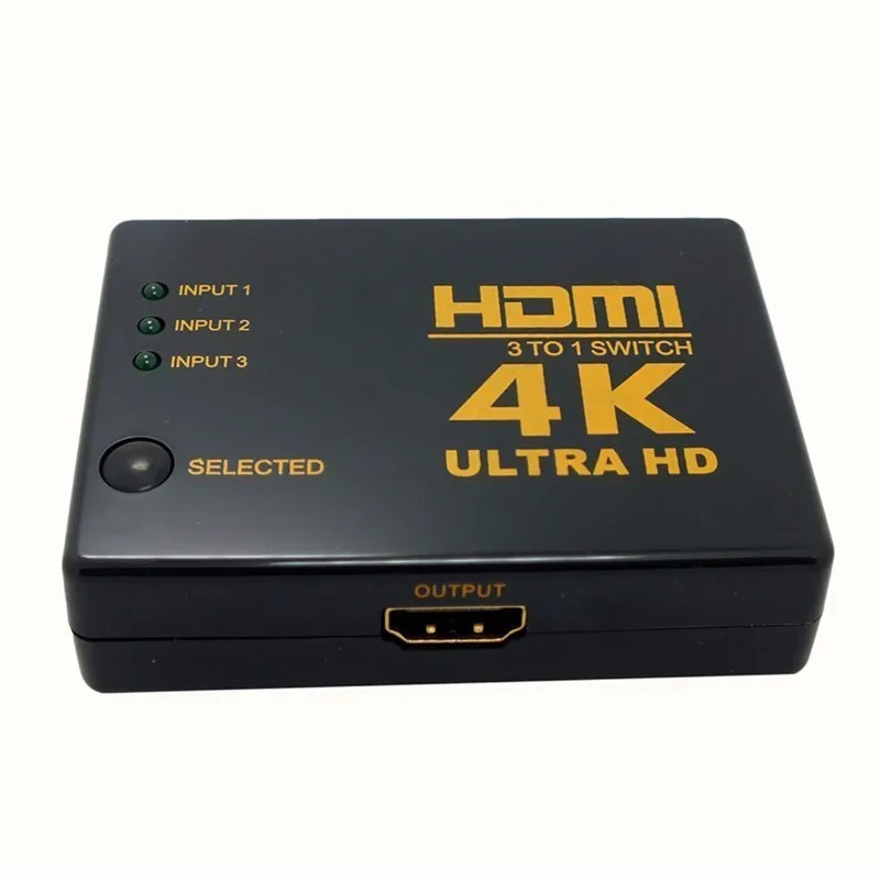 3 порта 4 к* 2 к HDMI переключатель Ultra HD HDMI сплиттер ИК пульт дистанционного управления для DVD HDTV Xbox PS3 PS4 Проектор Монитор