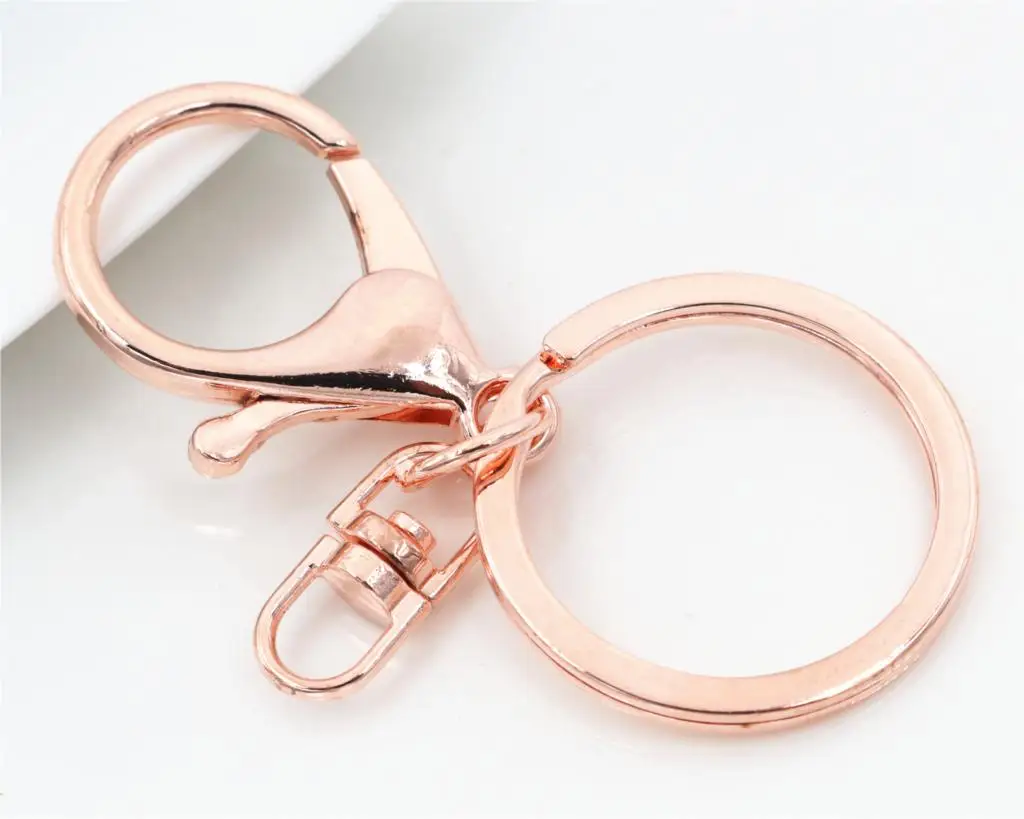 5 шт./лот 30 мм кольцо для ключей длиной 70 мм популярное классическое 8 цветов с покрытием Застежка-карабин цепочка для ключей изготовление ювелирных изделий для брелка