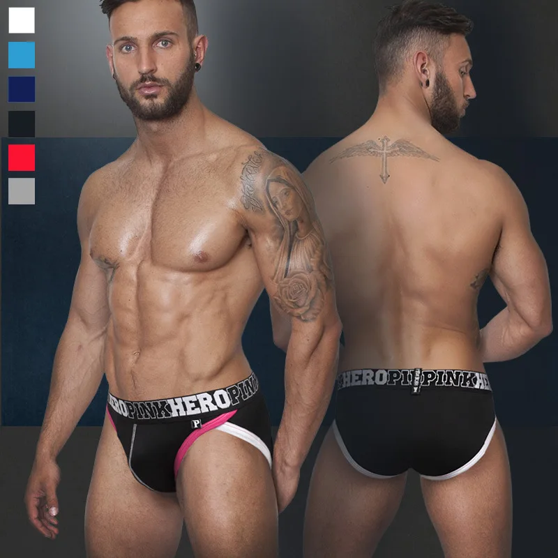 

new Australia brand pink hero underwear High shorts unconstrained pure cotton men underwear good quality men briefs