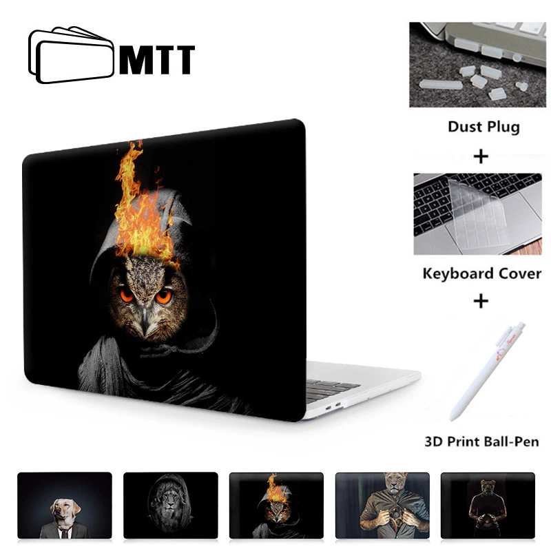 

MTT Laptop Hard Case For Macbook Pro 13.3 15.4 Touch Bar Air 11 12 Retina 2018 New Laptop Sleeve For macbook Air 13 Cover A1932