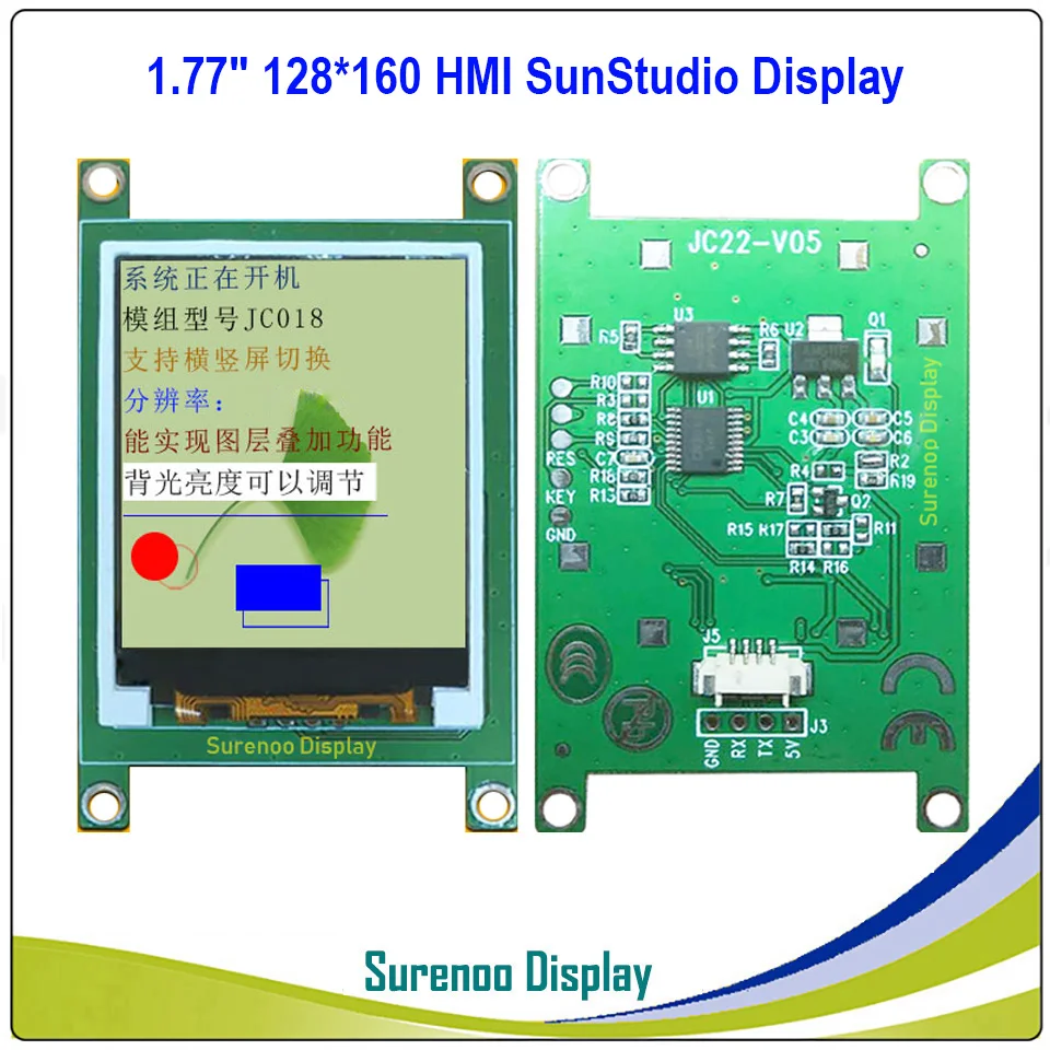 1,7" 1,8" 128*160 HMI умный USART UART серийный TFT ЖК-модуль панель дисплея для Arduino без сенсорной панели