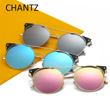 Nueva Moda Cat Eye Sunglasses Mujeres Primera Marca de Lujo 2017 polarizadas Gafas de Sol para Mujeres de Los Hombres Gafas De Sol Mujer Hombre