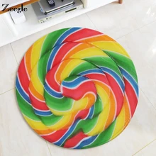 Zeegle фланелевый ковер для детской комнаты Нескользящие Детские Коврики для спальни круглые ковры компьютерное кресло коврики ковровое покрытие для раздевалки ковер