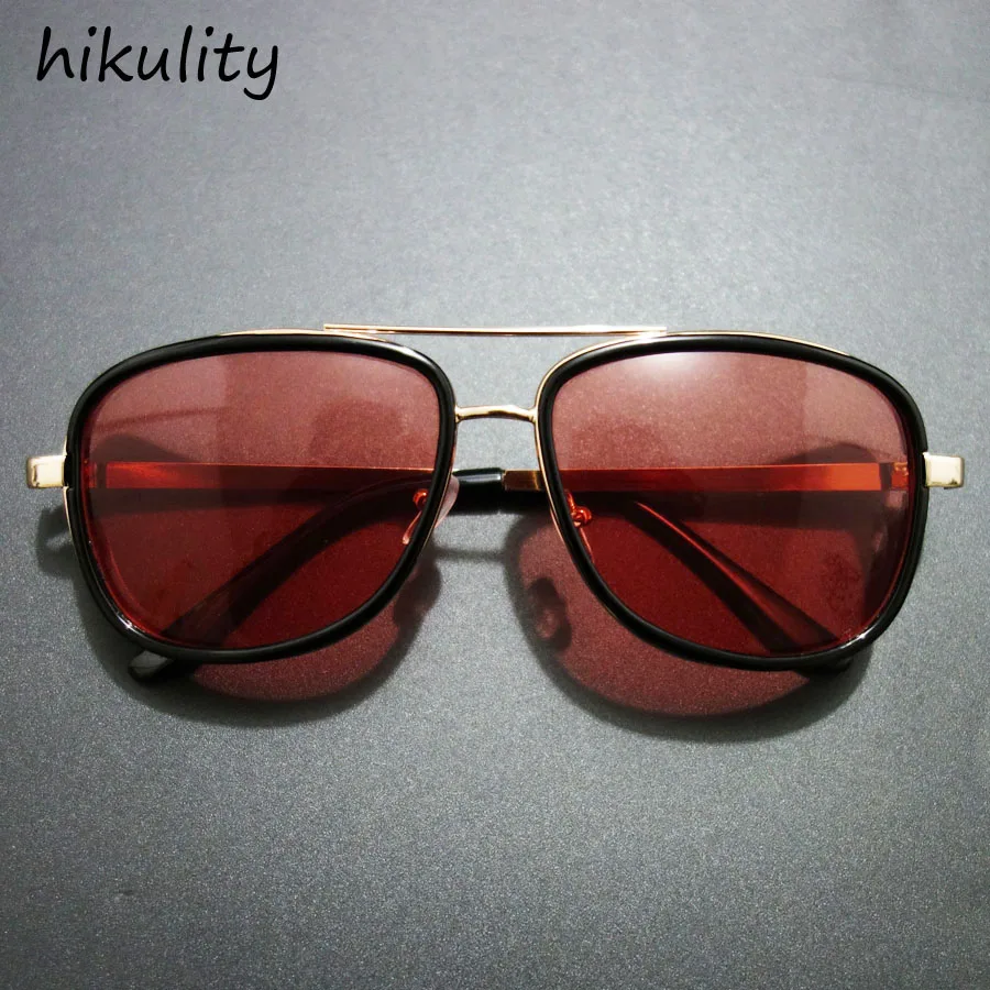 Iron Man 3 Tony Stark Sunglasses for Men - Superhero Gothic Male Steampunk Goggles in Red image 3