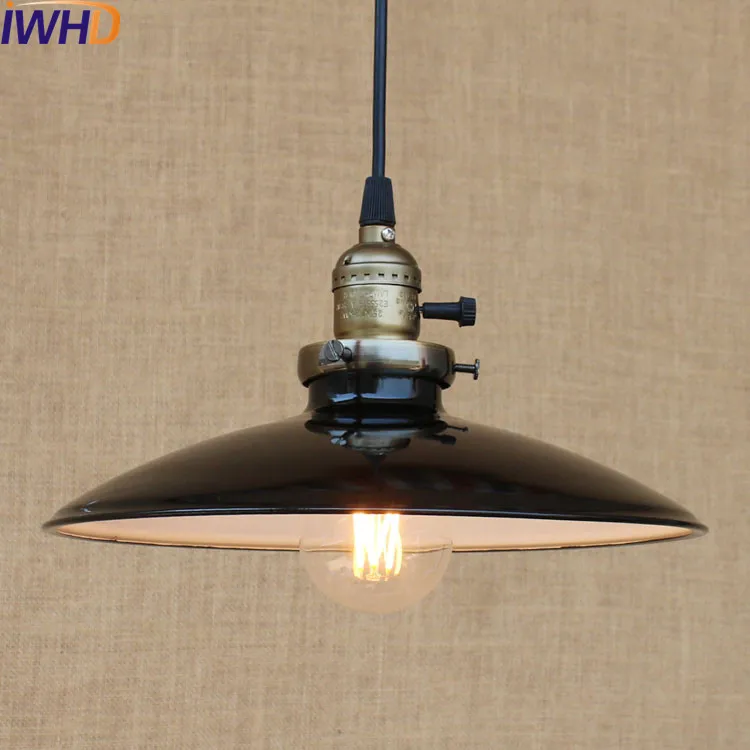 IWHD скандинавские лампы винтажные подвесные светильники Ретро Эдисон промышленная лампа в стиле лофт освещение Lamparas Colgantes