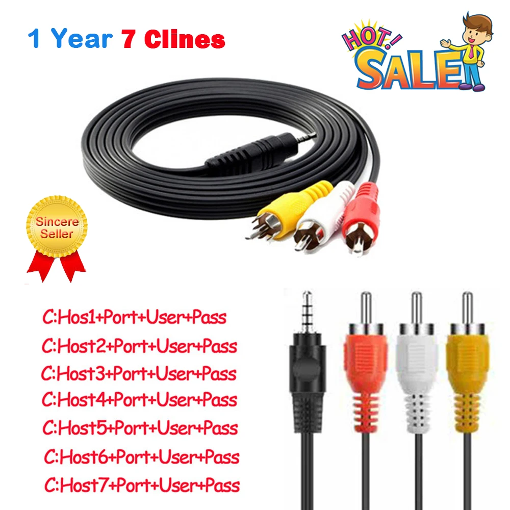 

1 Year Europe 4/7 Cable Spain/Germany/Poland/Italy for DVB S2 TV Receiver D1S Receiver via USB WIFI