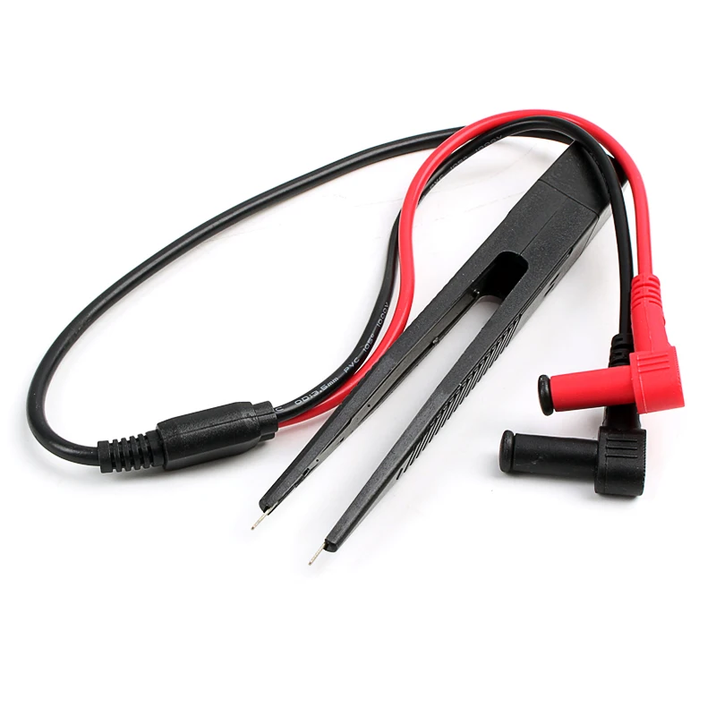 1 pair Test Clip Probe Tweezers for Resistor Multimeter Capacitor Tester Lead ProbeSMD Inductor Wire Pen Cable (2)