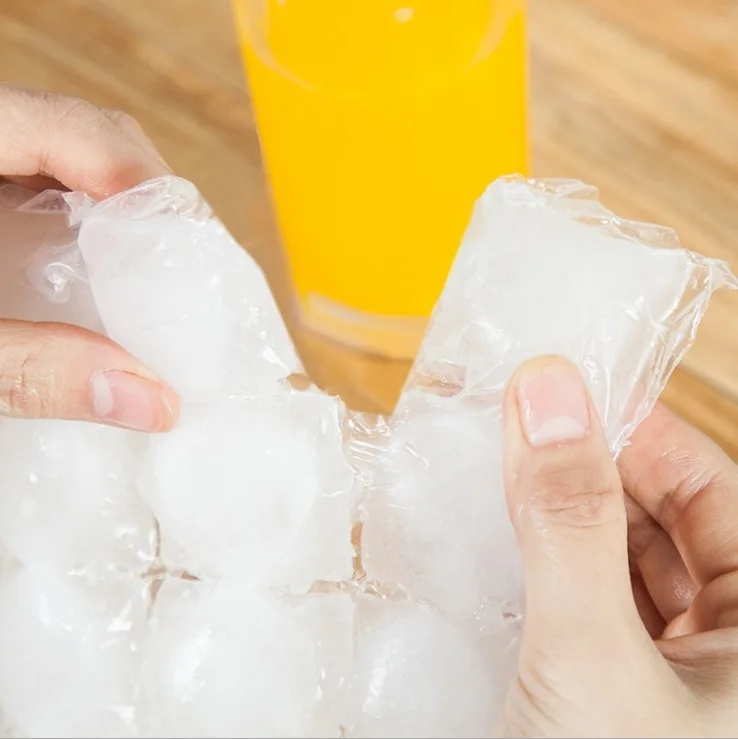 10 шт./компл. Портативный одноразовые пакеты со льдом Ice Cube Мешки формы самоуплотняющийся DIY 30*19 см