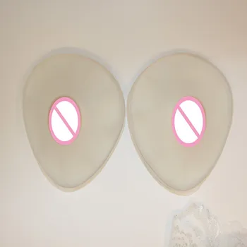 

LIZ Free Shipping Realistic Transparent Silicone False Breast Sexy Lady Comfortable Synthetic Chest Form Overall Sale