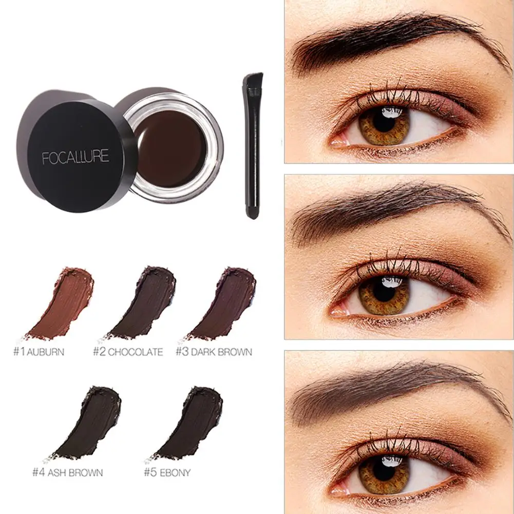 

4g Waterproof Eyebrow Shadow Dyeing Ointment Gel with Makeup Brush Fashion