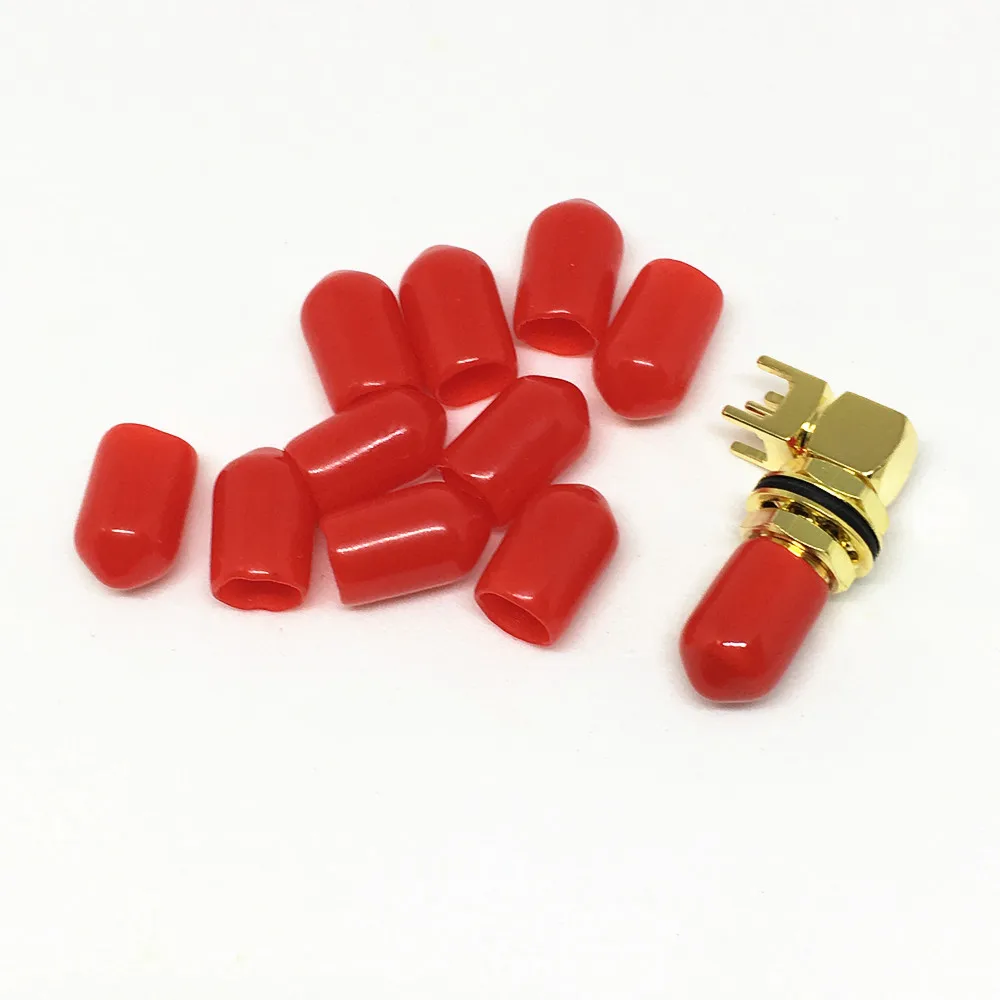 100 шт. резиновые крышки SMA пылезащитный колпачок Rf для радиолюбительской антенны