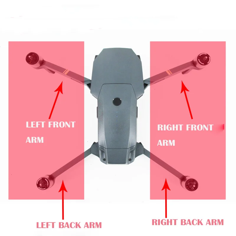 Оригинальные аксессуары для DJI mavic pro, левый-передний правый-передний левый-Задний правый рычаг, ремонт с мотором для DJI mavic