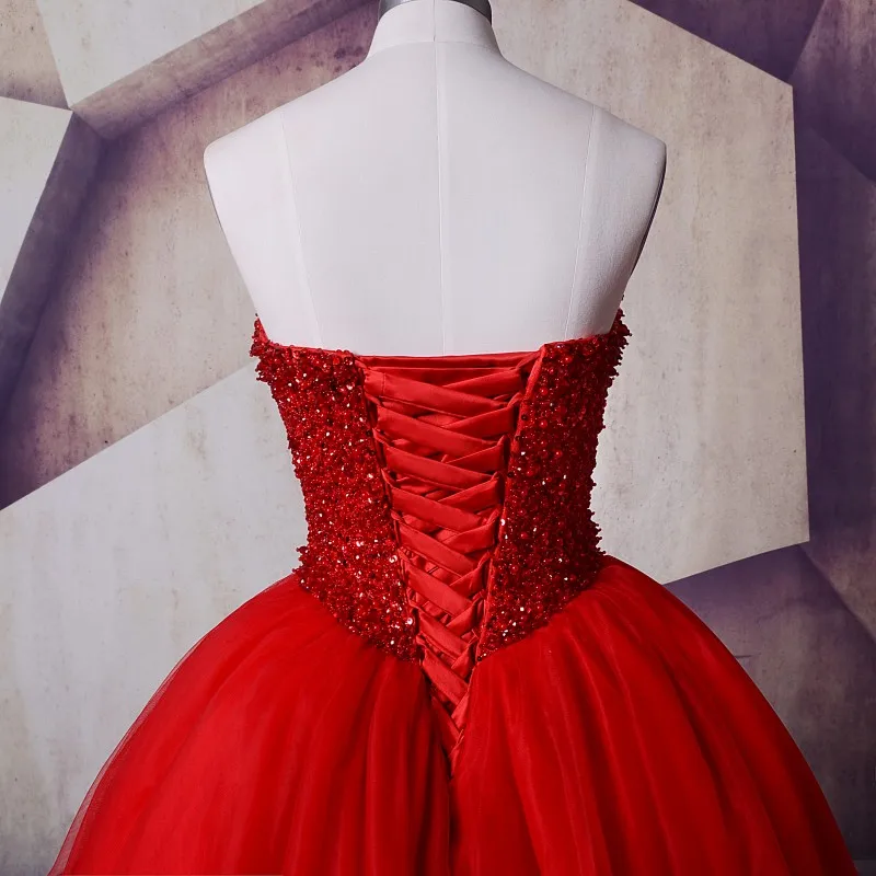 LORIE кристаллы красное вечернее платье de soiree courte лиф сердечком с блестками плюс размер Выпускные платья Длинные для элегантных женщин вечерние