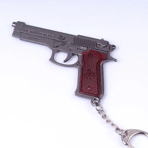 2019 New PUBG keychain game Men Women car FPS Game Player Unknown Battle Grounds 3D Keychain Weapon Gun Car Revolver eat chicken