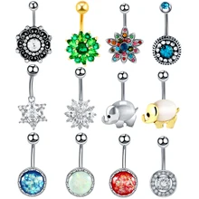 1 шт стальная пупка кольца Хрустальный пирсинг пупка смешанный стиль пирсинг Ombligo серьги кольцо для пирсинга живота сексуальные женские украшения для тела