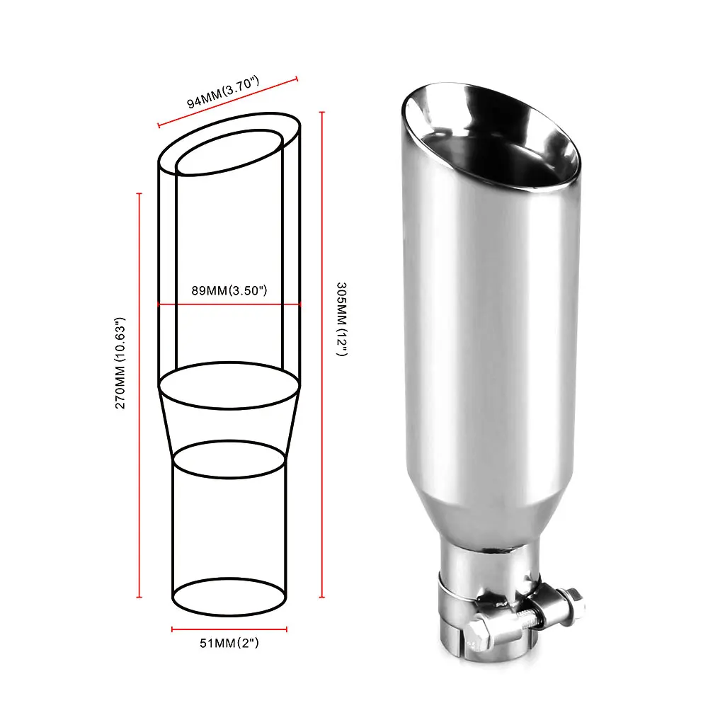 1 комплект Универсальный Автомобильный задний круглый глушитель из нержавеющей стали наконечник хромированный автомобильный глушитель наконечник замена