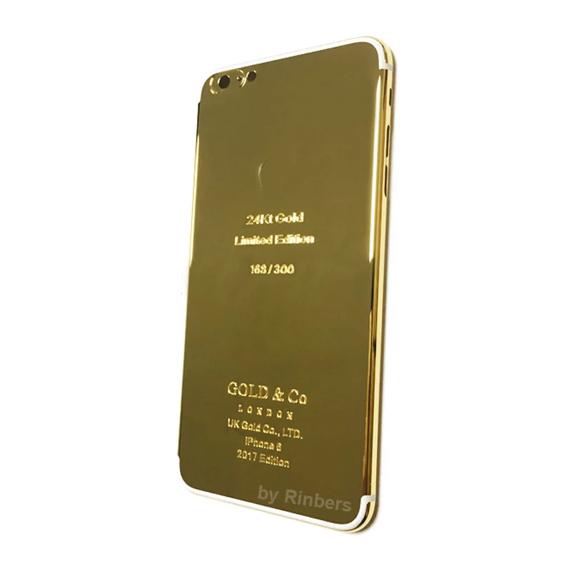 For font b iPhone b font 6 PLUS 24K 24KT 24CT GOLD imited Edition Metal Back