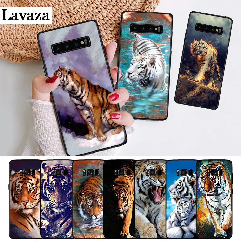 

Lavaza angry tiger animal Cub Luxury Quality Silicone Case for Samsung S6 Edge S7 S8 Plus S9 S10 S10e Note 8 9 M10 M20 M30