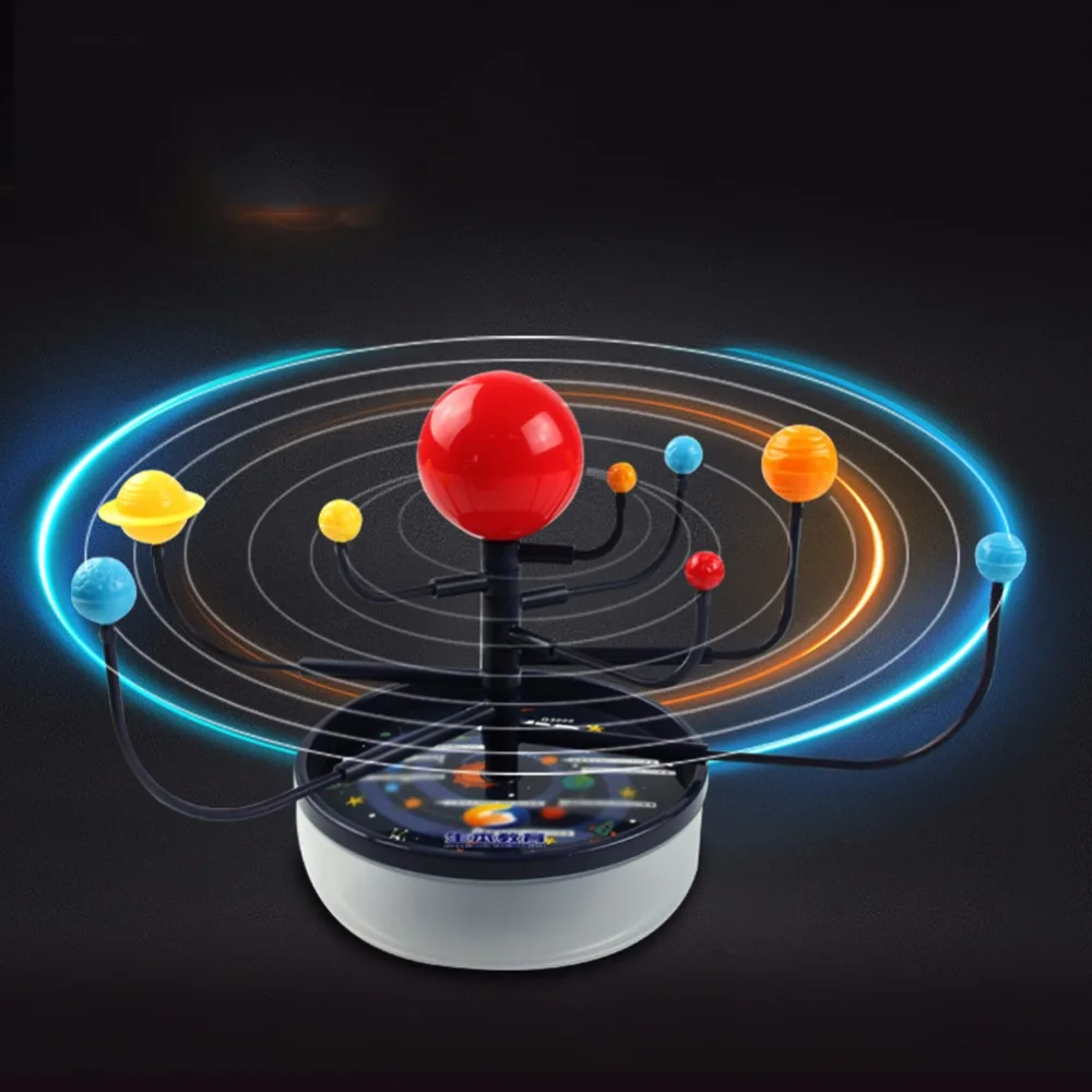 Us 533 1 Pcbox Fasinating Interesting Manual Diy 8 Planet Solar System Model Planetarium For Children Physics Mathematics Education In