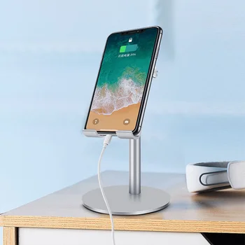 

Adjustable Tablet Stand for Desk Cell Phone Stand Holder 360 Rotating Aluminum Dock for iPad Recording 4-13 inch Devices