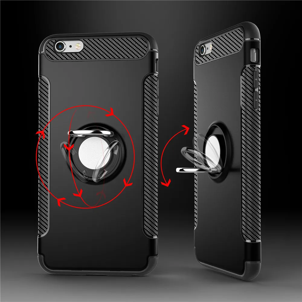 Magnetic Holder Case for Iphone X XS MAX Cover Ring Armor Phone For 6 6S 7 8plus XR | Мобильные телефоны и аксессуары