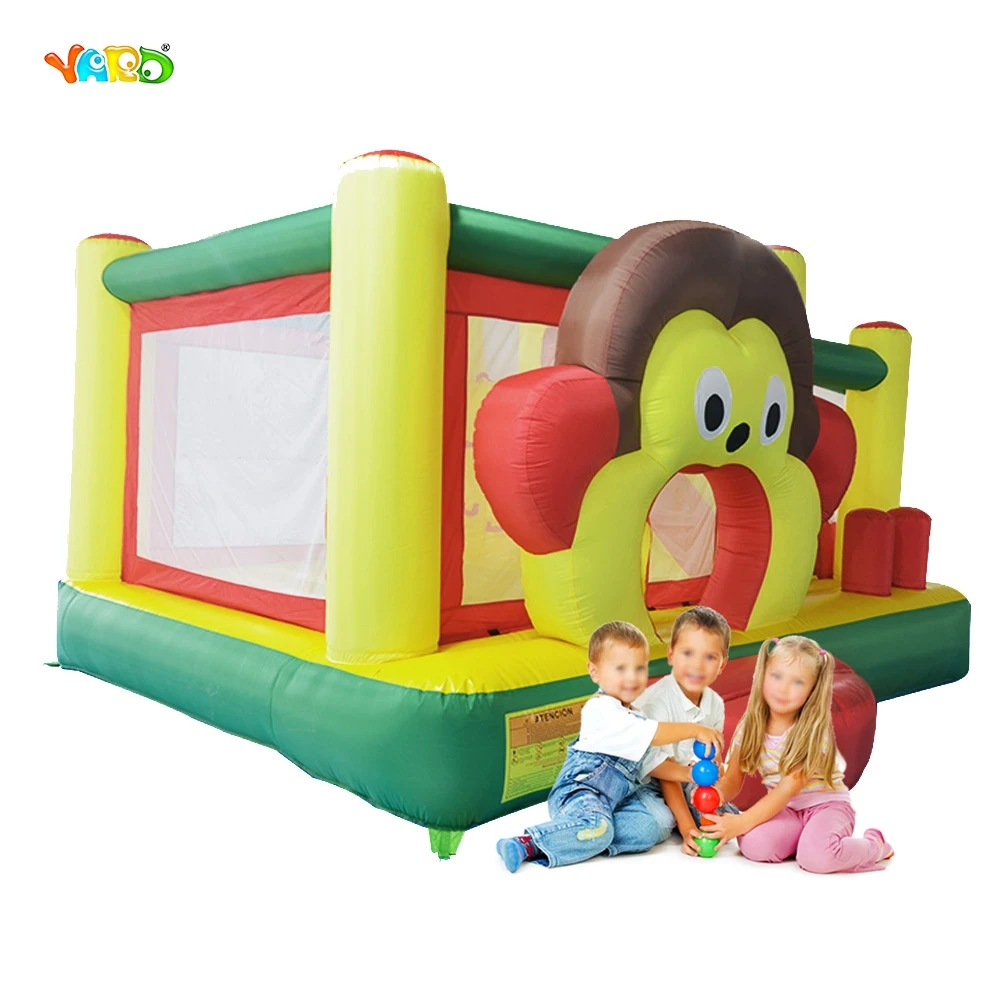 YARD Monkey Mini Inflatable Jumper Jumping Bouncer Trampoline Moonwalk Kids Inflatable Toys Outdoor Sport Game