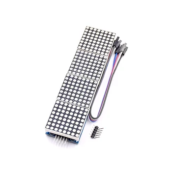 

MAX7219 Dot Matrix Module For Microcontroller 4 In One Display with 5P Line